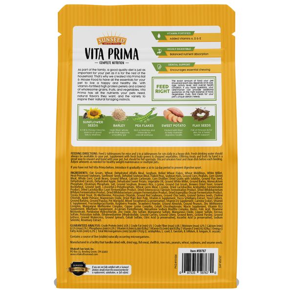 Sunseed - Vita Prima - Rat & Mouse Food
