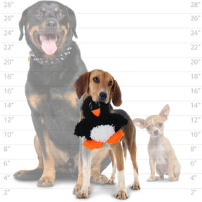 Tuffy Dog Toys - Mighty Microfiber Ball Penguin Squeaky Toy