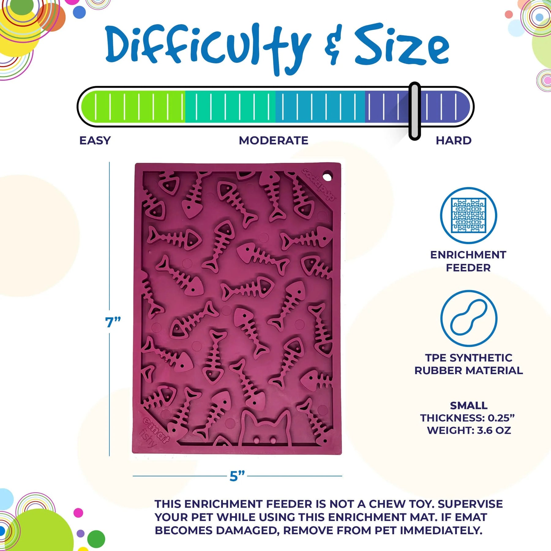 Enrichment Dog Lick Mat - Fishy Design - Southern Agriculture 