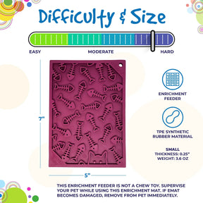 Enrichment Dog Lick Mat - Fishy Design - Southern Agriculture 