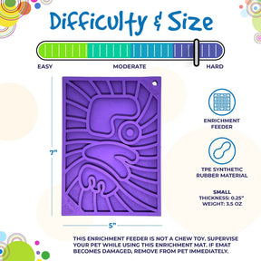 Enrichment Dog Lick Mat - Groovy Love Design - Southern Agriculture 