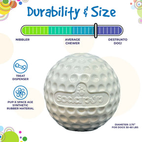 Golf Ball Treat Dispenser and Dog Toy
