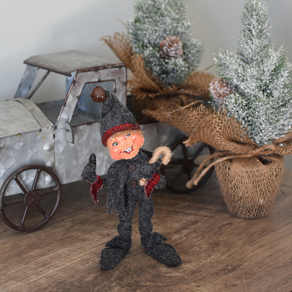 Annalee Dolls -  Plaid & Pine Elf 5"