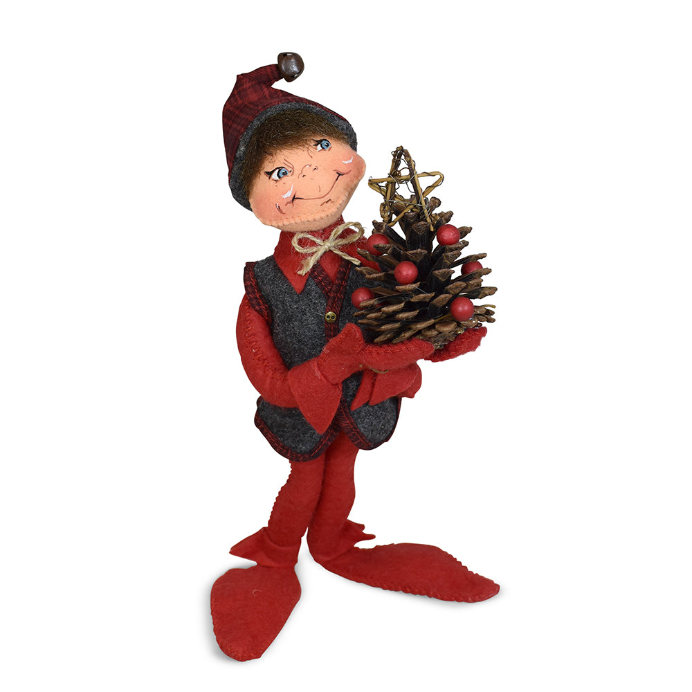 Annalee Dolls -  Plaid & Pine Elf 12"