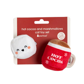 Pearhead - Holiday Hot Cocoa & Marshmallow Cat Toy (2 Pack)