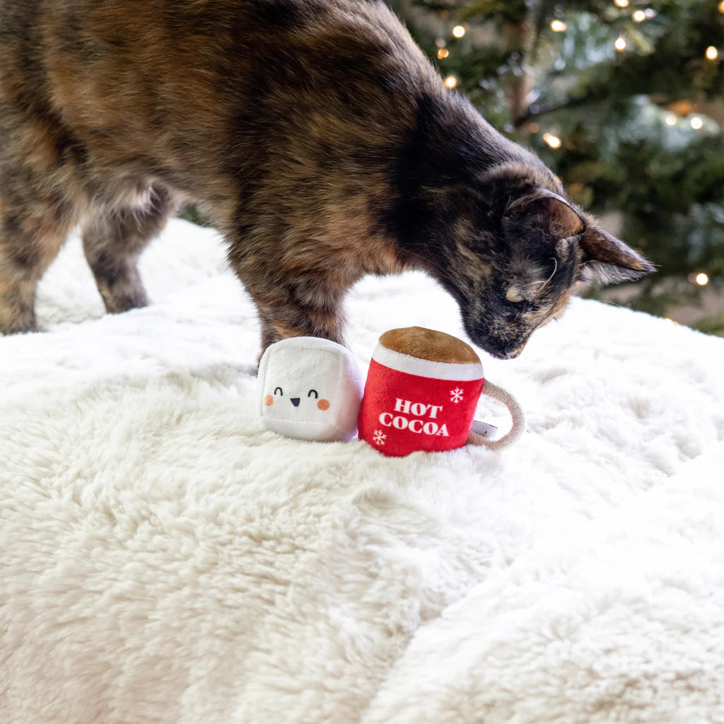 Pearhead - Holiday Hot Cocoa & Marshmallow Cat Toy (2 Pack)