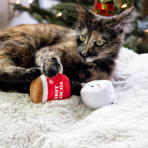 Pearhead - Holiday Hot Cocoa & Marshmallow Cat Toy (2 Pack)
