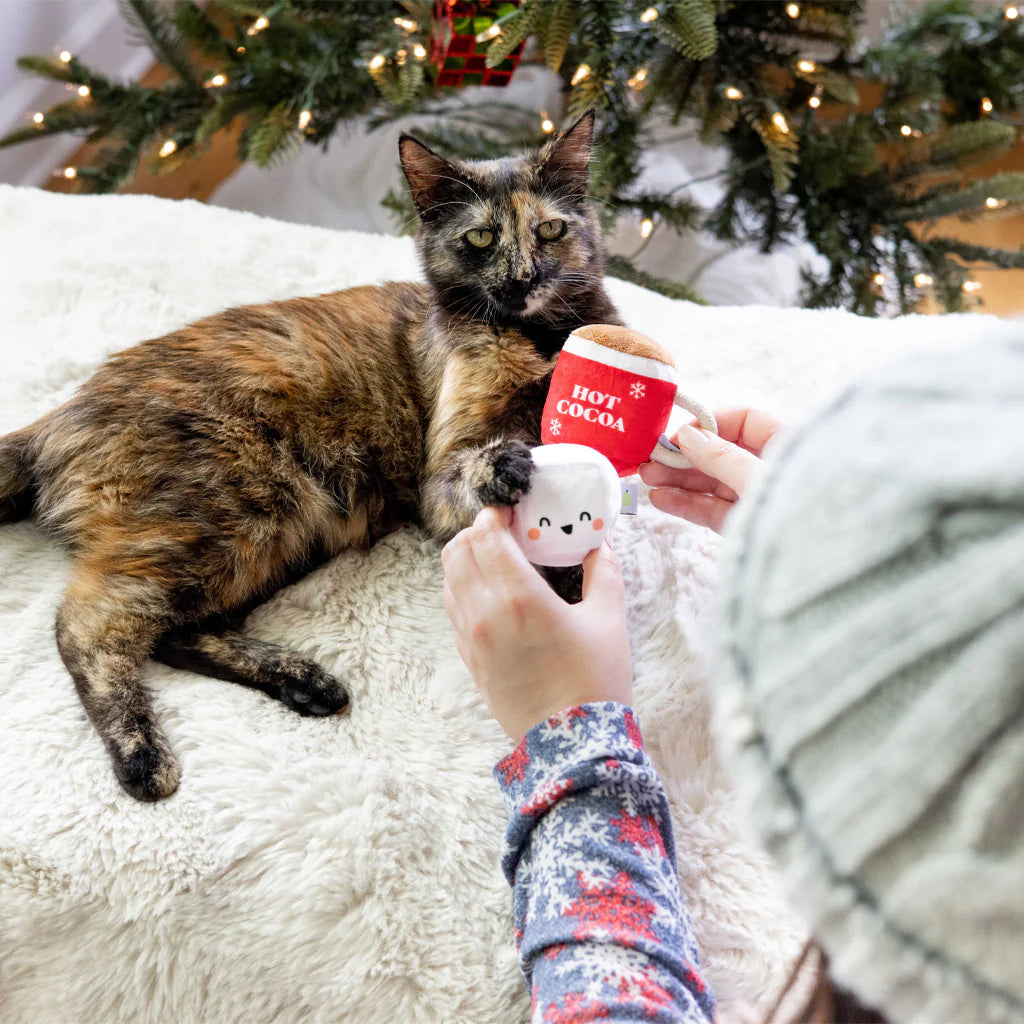 Pearhead - Holiday Hot Cocoa & Marshmallow Cat Toy (2 Pack)