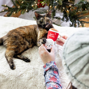 Pearhead - Holiday Hot Cocoa & Marshmallow Cat Toy (2 Pack)