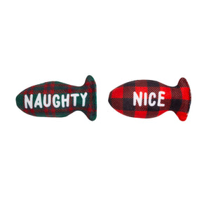 Pearhead - Holiday Naughty & Nice Fish Cat Toys
