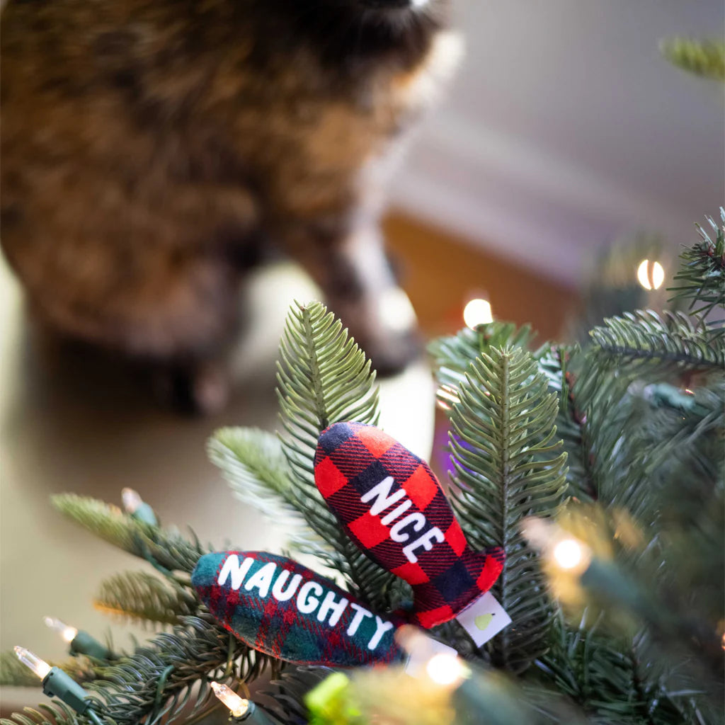 Pearhead - Holiday Naughty & Nice Fish Cat Toys