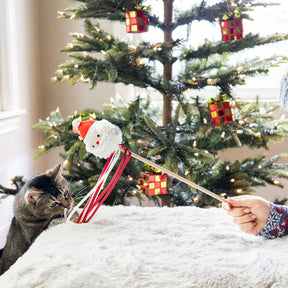 Pearhead - Holiday Santa Head Teaser Cat Toy