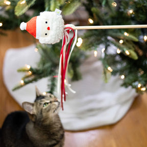 Pearhead - Holiday Santa Head Teaser Cat Toy