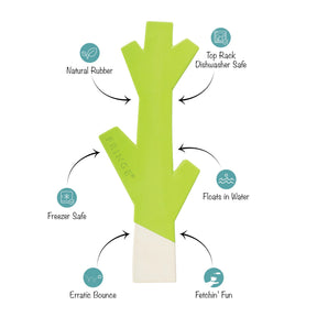 Petshop by Fringe Studio - Dog Toy Stick with Me Lime/White