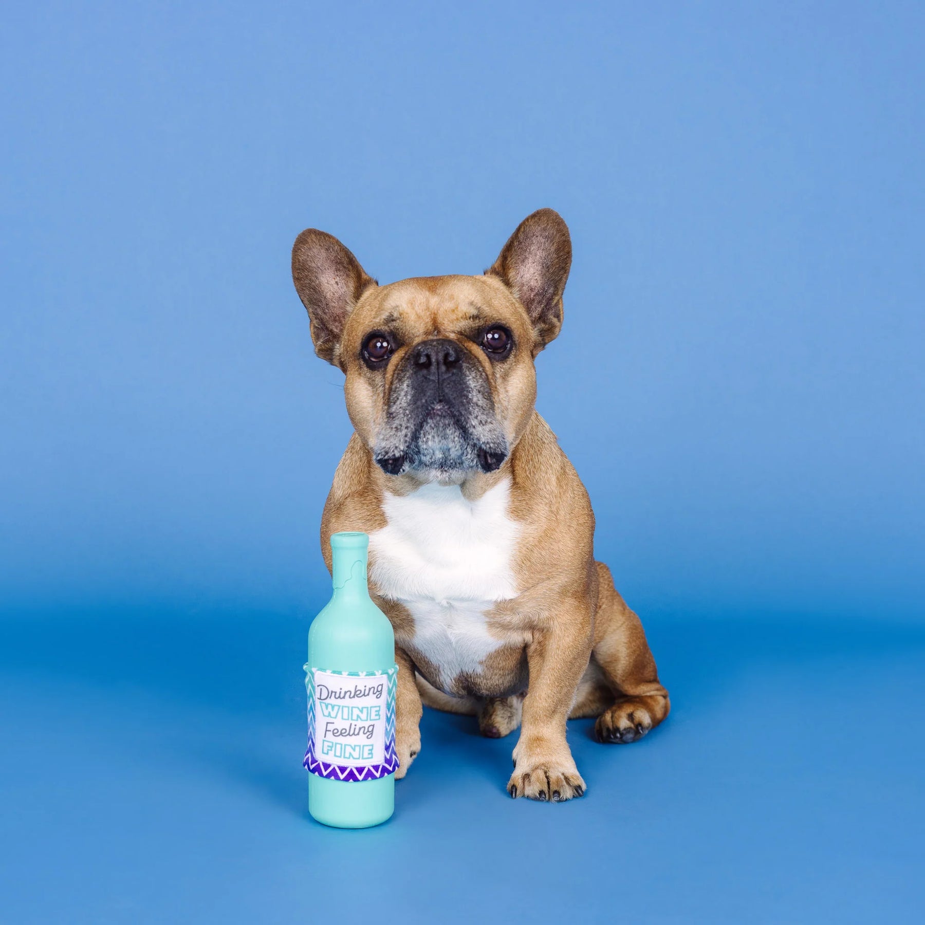 Petshop by Fringe Studio - Dog Toy Drinking Wine, Feeling Fine