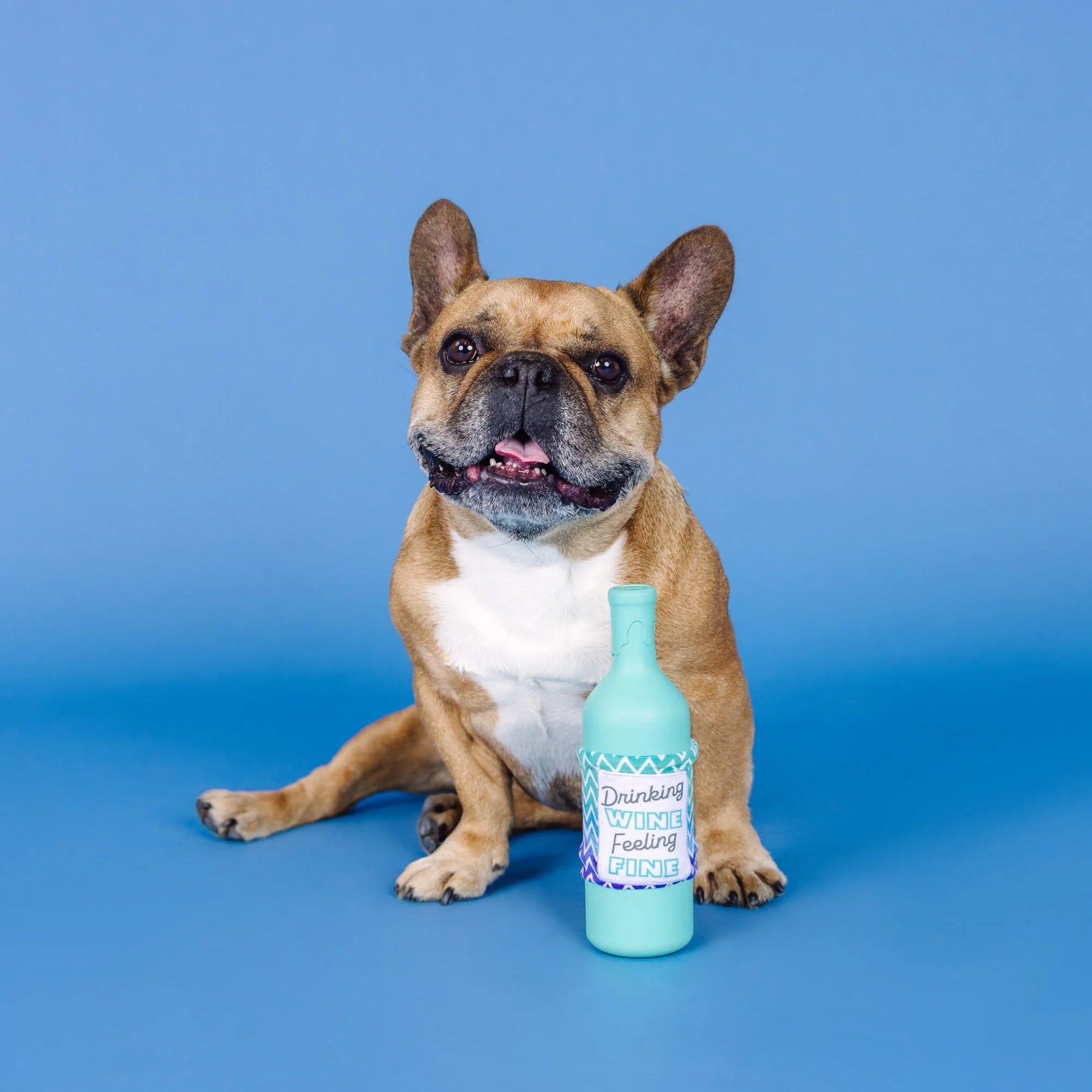 Petshop by Fringe Studio - Dog Toy Drinking Wine, Feeling Fine