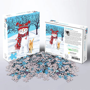 Allport Editions - Cat & Snowman Puzzle