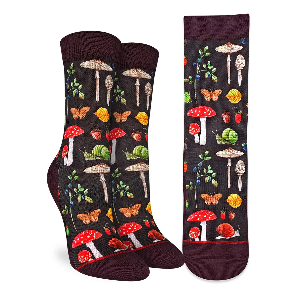 Good Luck Sock - Mushrooms, Snails, Bugs