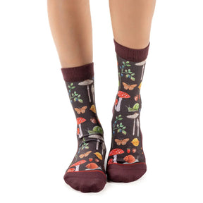 Good Luck Sock - Mushrooms, Snails, Bugs