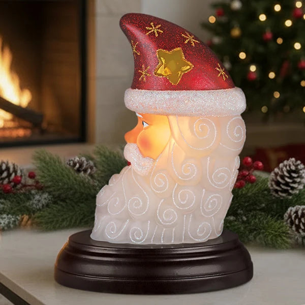 Old World Christmas - Santa Moon Face Light