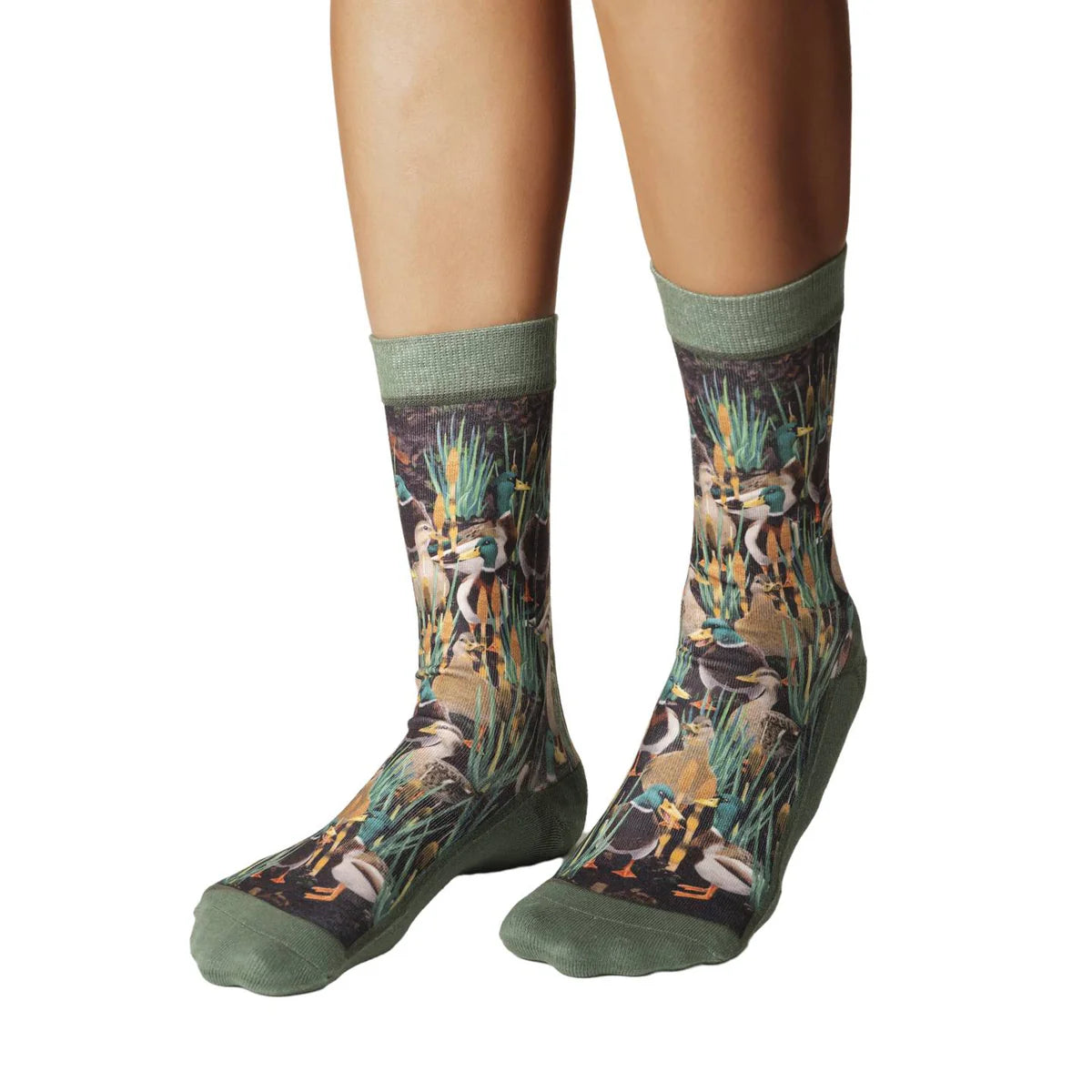 Good Luck Sock - Mallard Duck in Marsh