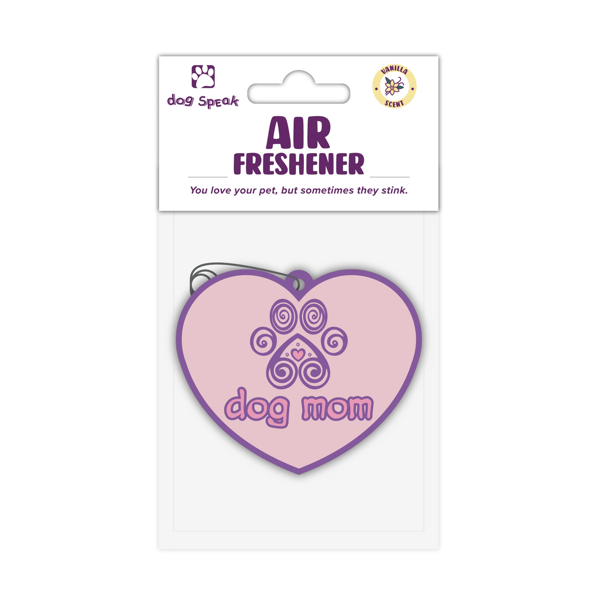 Dog Speak - Air Freshner - Dog Mom Heart