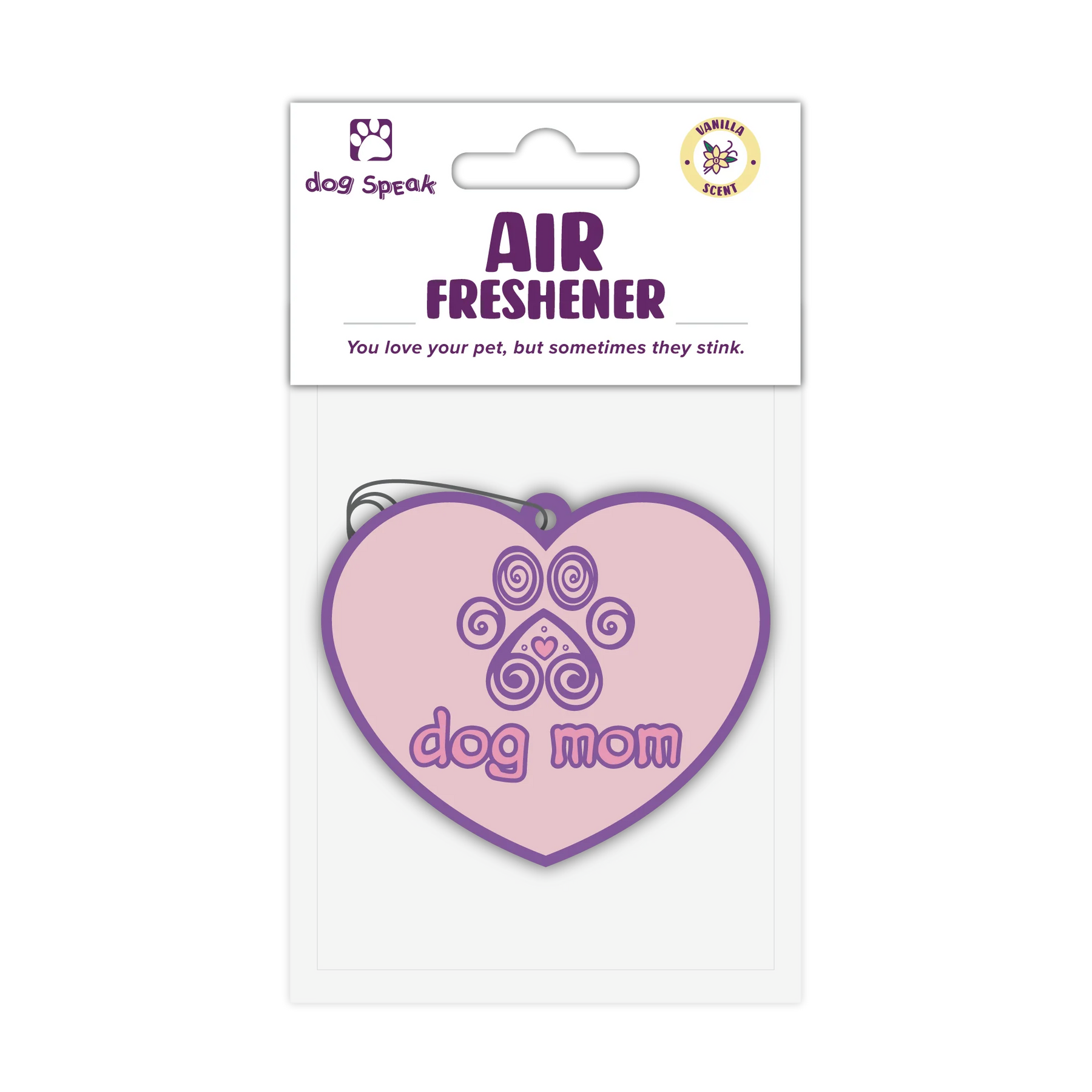 Dog Speak - Air Freshner - Dog Mom Heart