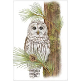 Mary Lake Thompson - Towel Pine Owl Flour Sack Towel