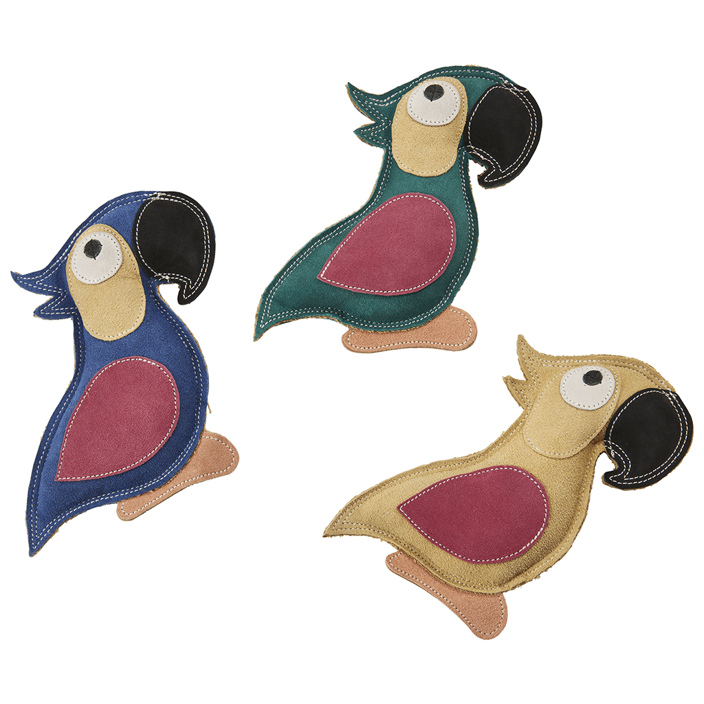 Ethical Pet Products - Dura-Fused Leather Parrot Dog Toy