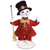 Annalee Dolls - Crimson & Gold Snowman