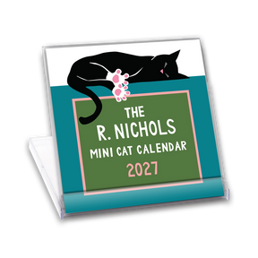 R. Nichols - Cat Desk Calendar 2027 Mini