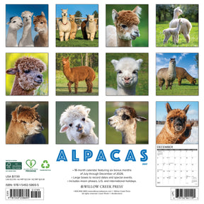 Willow Creek Press - 2027 Alpacas Calendar