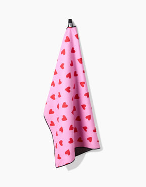Geometry - Dog Towel I Heart You