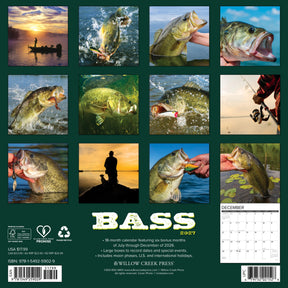 Willow Creek Press - 2027 Bass Calendar