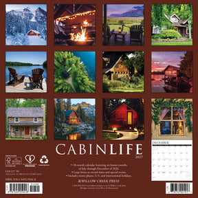 Willow Creek Press - 2027 Cabinlife Calendar