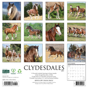 Willow Creek Press - 2027 Clydesdales Calendar