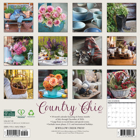 Willow Creek Press - 2027 Country Chic Calendar