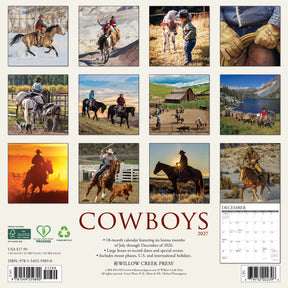 Willow Creek Press - 2027 Cowboys Calendar