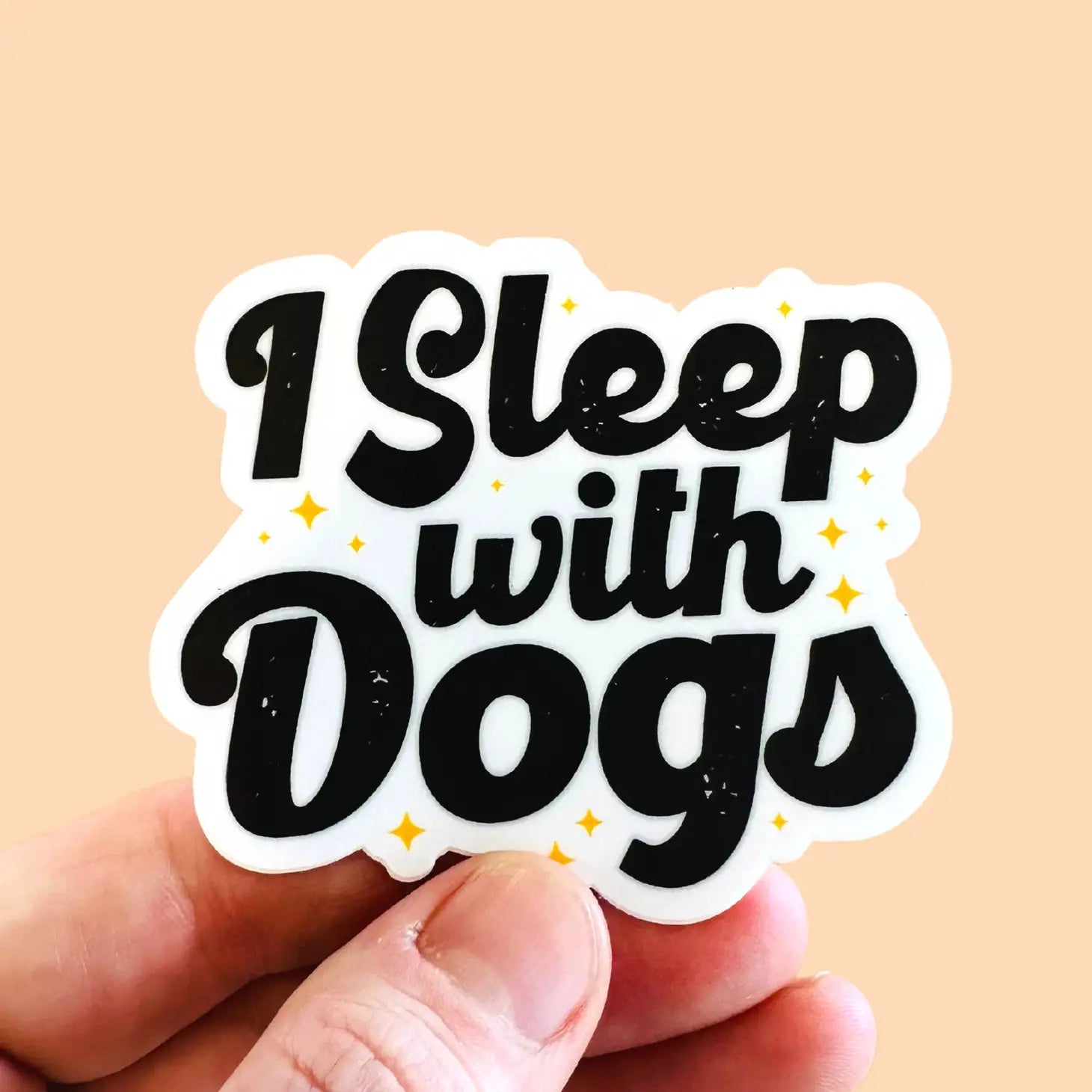 Bad Tags -  I Sleep With Dogs Sticker