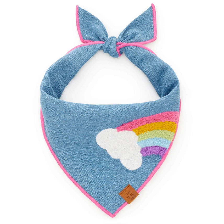 The Foggy Dog - Bandana Dog Rainbow Applique