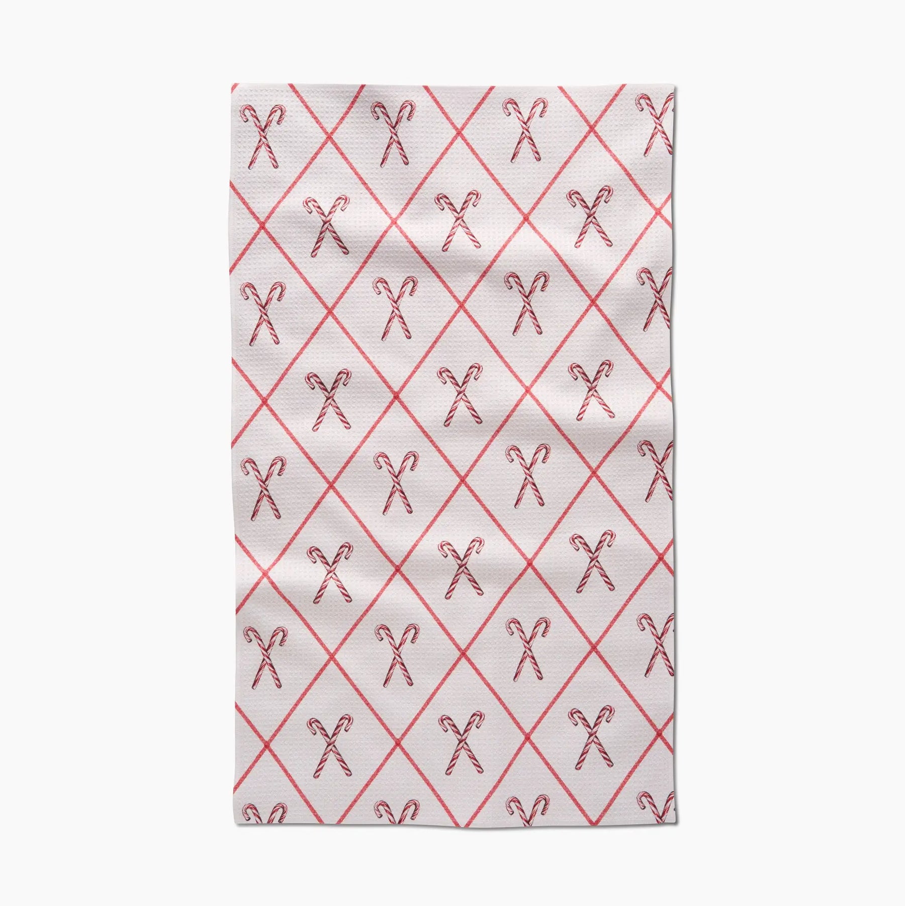 Geometry - Tea Towel Festive Candy Canes