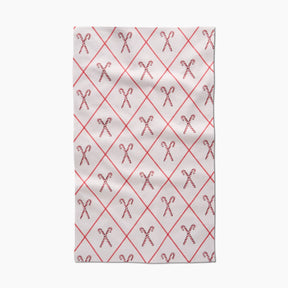 Geometry - Tea Towel Festive Candy Canes