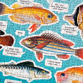 Chronicle-Hachette Book - Puzzle Brass Monkey Judgy Fish (1000 Piece)