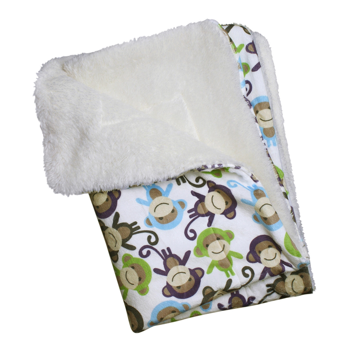 Klippo Pet - Blanket Monkey Double Layered Ultra Soft Minky Plush