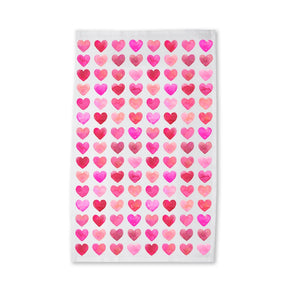 Kelsey M Designs - Cozy Kitchen Towel With Hearts