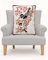 Peking HandiCraft - Pillow Chickadee Blossom Hook