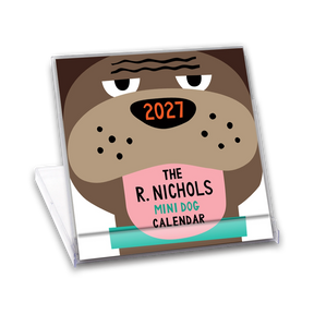 R. Nichols - Dog Desk Calendar 2027 Mini