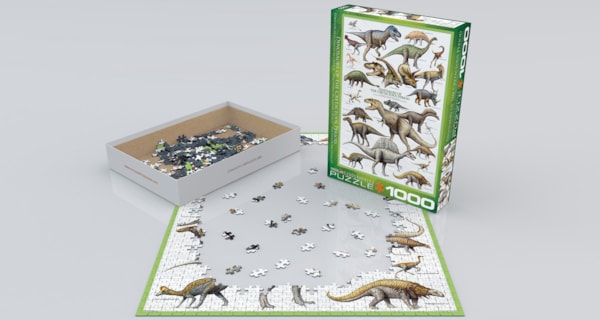 Eurographics Puzzles - Puzzle Dinosaurs of Cretaceous Period