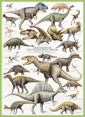 Eurographics Puzzles - Puzzle Dinosaurs of Cretaceous Period