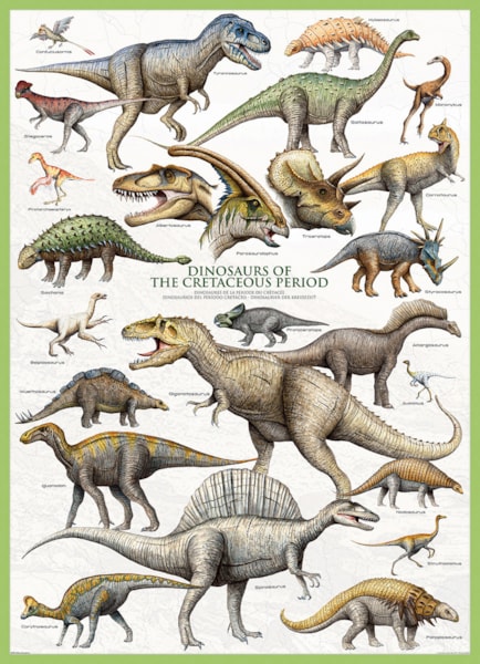 Eurographics Puzzles - Puzzle Dinosaurs of Cretaceous Period